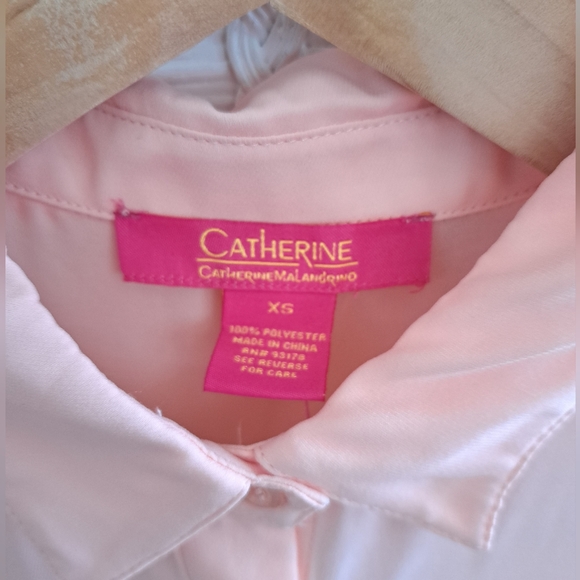 Peach Sleeveless Ruffled Hi-Lo Tunic Top Size XS Catherine Malandrino NWT - Picture 4 of 7